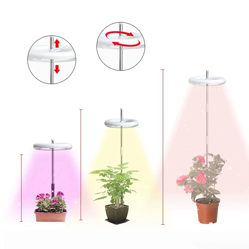 A07F-Plant Grow Light LED Growing Lamp Full Spectrum For Indoor Plants Bonsai Height Adjustable Dimmable & Auto Timer