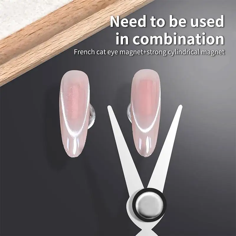 5/7-teiliges Doppelkopf-Magnet-Set für French Cat Eye Nageldesign, Hohlkaninchen-Liebesmagnet, starkes Magnetwerkzeug für Gel-Nagellack, Maniküre-Zubehör – Detail 6