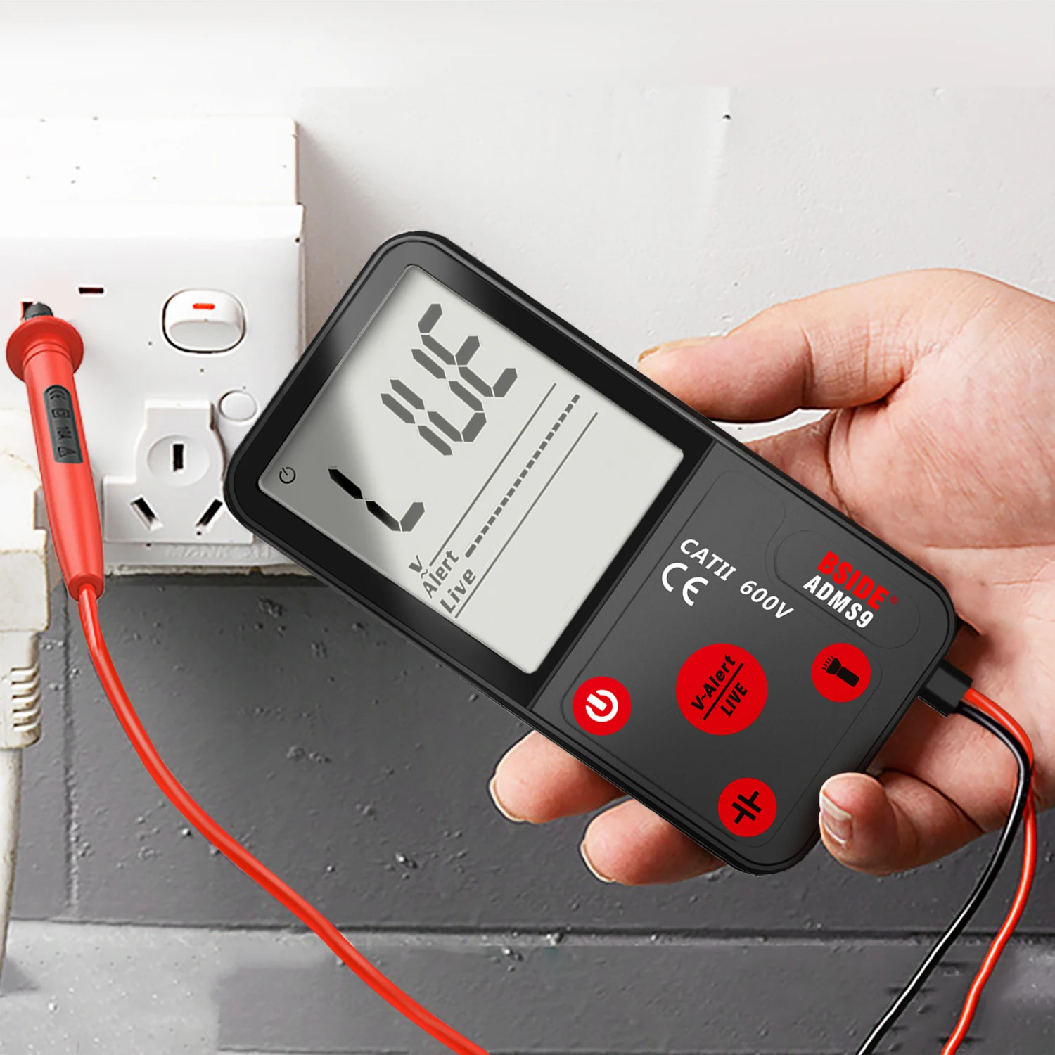 BSIDE Neue Digital-Multimeter Tragbare Multifunktions Elektriker Tester T-RMS DC AC Spannung Kapazität Diode Ohm NCV Voltmeter