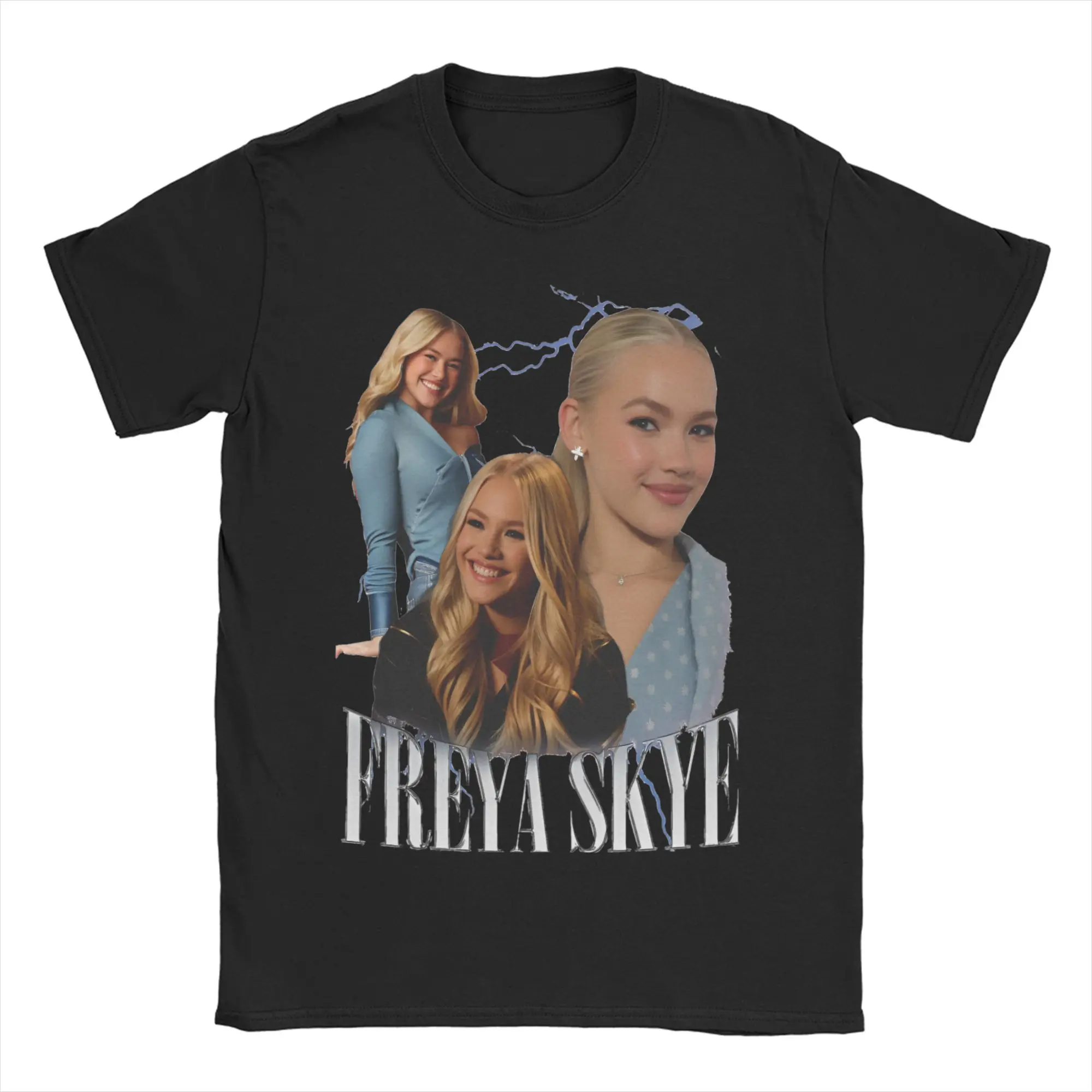 

Freya Skyes Cotton T-Shirt For Men Summer Y2K Casual T-Shirts Crewneck Trendy Cool Tee Shirt Oversized Loose Tops