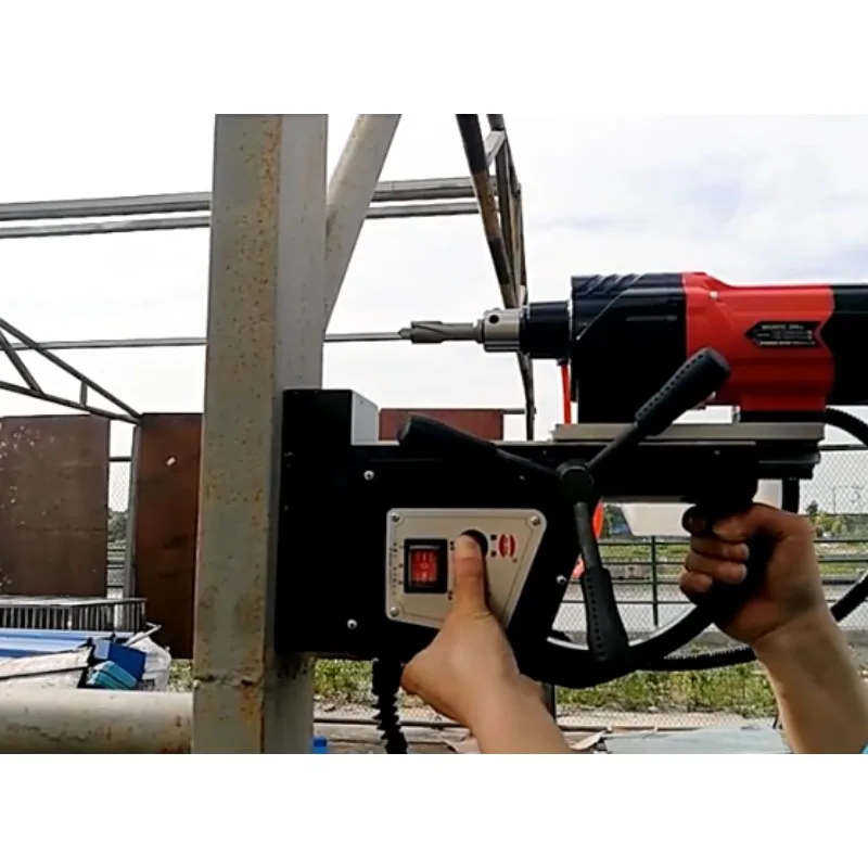 Magnetic Drill Machine Multi Function Portable Base For Core Twist Hollow Drilling Variable Speed