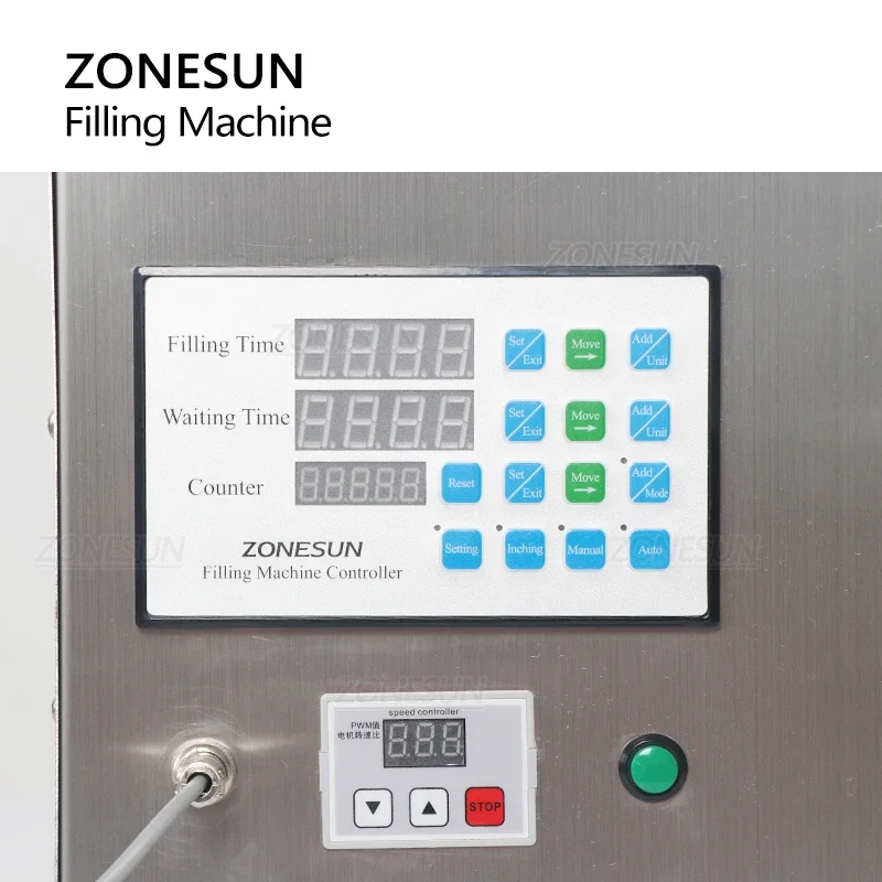 ZONESUN Filling Machine Juice Essential Oil Beverage Bottle Stainless Steel Magnetic Pump Filler For Liquid Cosmetics ZS-YTMP1S