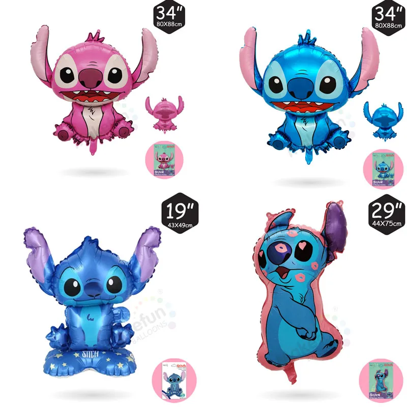 1-4Pcs 3D Large Alien Foil Balloon Kids Happy Birthday Party Decoration Baby Shower Supplies Anime Party Supplies Props