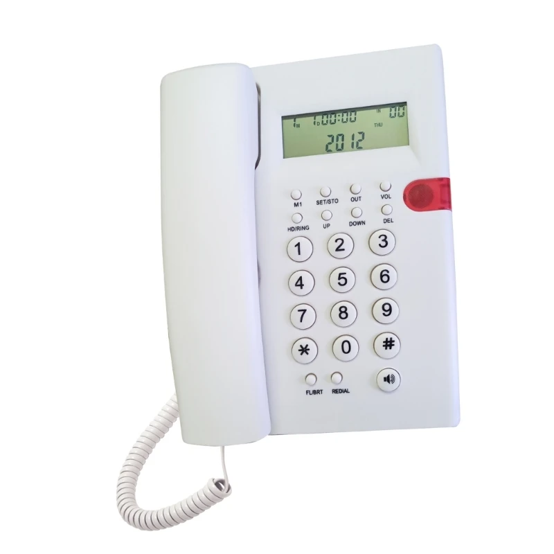 K010A-1 English Telephone, Office Home Fixed Landline Phone for Business Hotel Corded Telephones Desk And Wall Mount