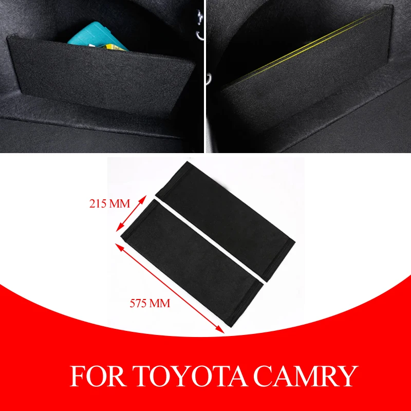 Scatola di immagazzinaggio laterale delle partizioni del deflettore del bagagliaio dell\'auto per Toyota Camry 8th 2018 2019 2020 accessori per auto