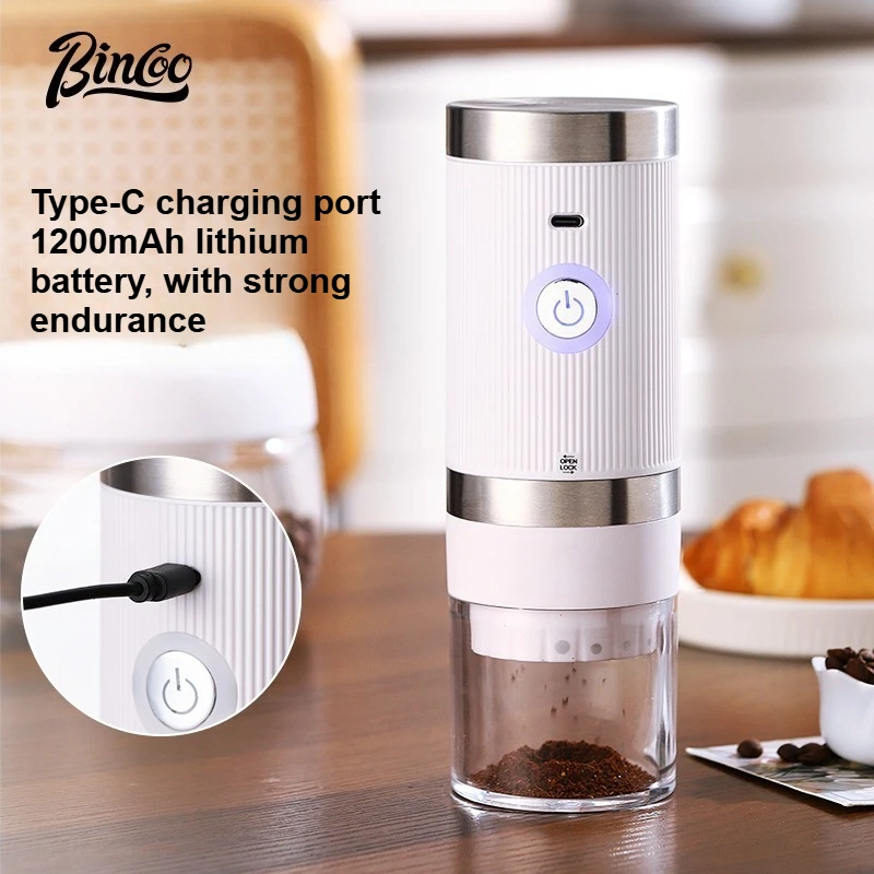 

Bincoo мини портативная кофемолка для кофейных зерен электрическая ручная аккумуляторная ручная мельница профессиональная керамическая шлифовальная машина