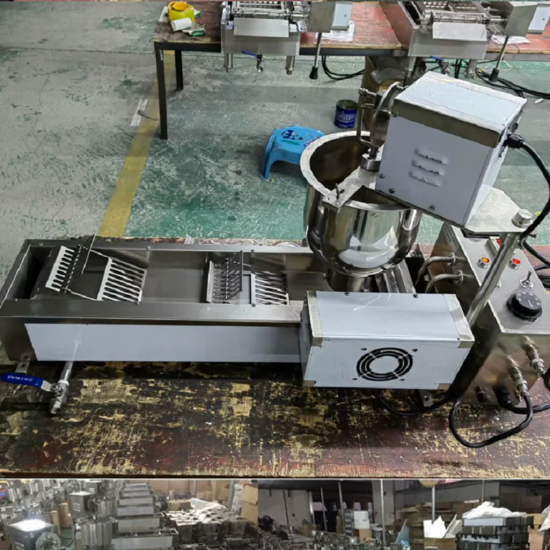 Commercial Donuts Machine Single Row Automatic Mini Donut Machine for Cooking Equipment Snack Machinery