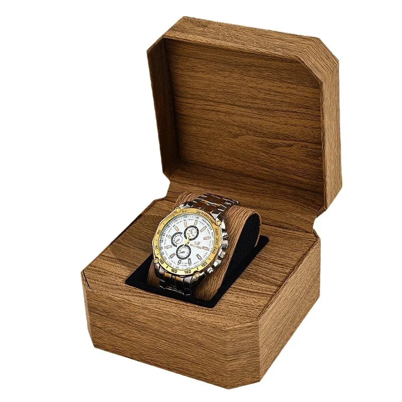 LENNIK Octagonal PU Leather Watch Storage Box High End Luxury Watch Gift Packaging Case