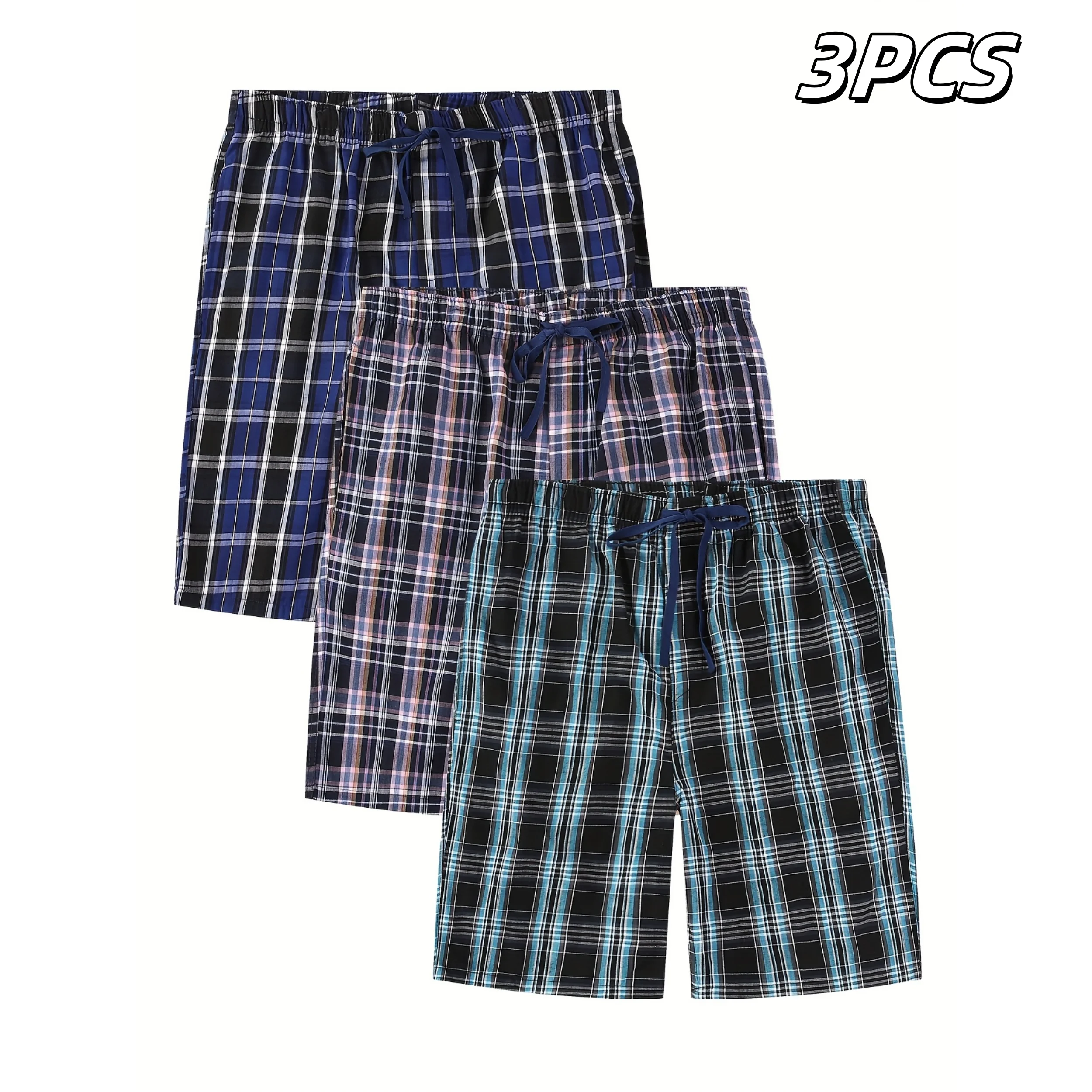 Мужские летние пижамные штаны из 100% хлопка