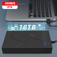 High Speed HDD Case 3.5 2.5 SATA to USB 3.0 Adapter External Hard Drive Disk Enclosure for 3.5 SSD Disk 450M/S 18TB HDD Box Case