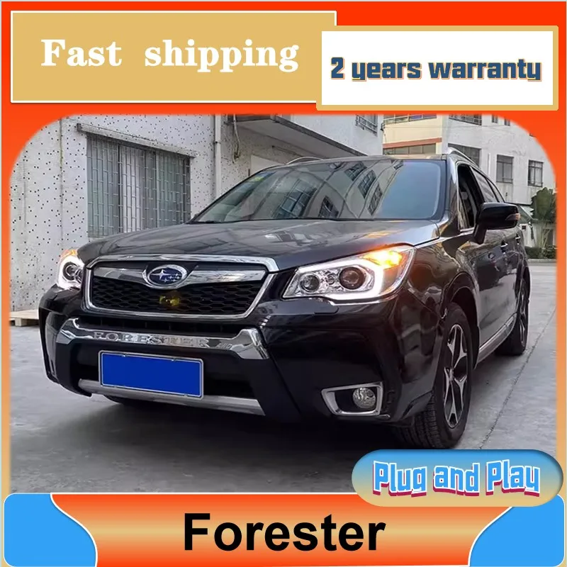 Car Styling for Subaru Forester Headlamp 2013-2016 Forester Headlight DRL Turn Signal Low High Beam Projector Lens