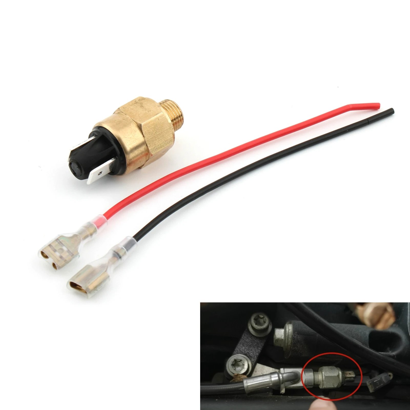 

For Harley XL FL FX /FX Late FXR All Evolution Big Twin Dyna Wide-Glide Motorcycle Pressure Brake Switch+Brake Switch Cables