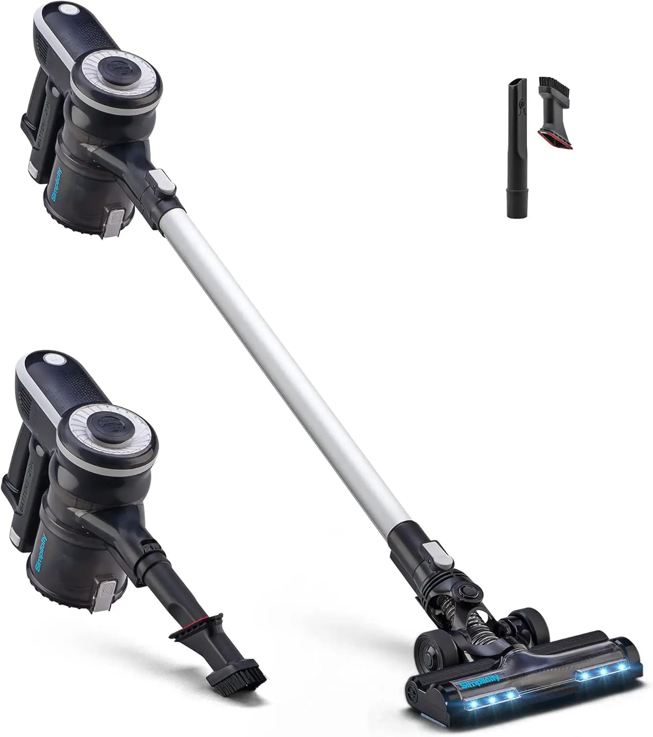 Vacuum Cleaner Cordless Carpet and Hard Floor Superstar, One-Click and Go Vacuum Stick with Two Speeds