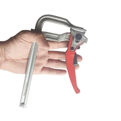 160x80mm Ratchet Arm Heavy Duty Bar Clamp - Strong Hand F Clamp for Welding, Cutting and Woodworking