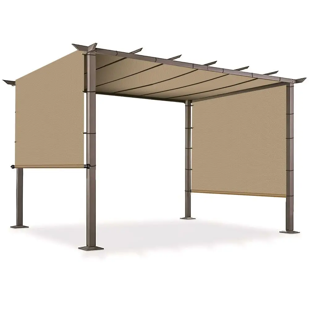 

x 19 Universal Pergola Shade Cover with Grommets Weighted Rods, Sun Shade Cloth Outdoor Canopy Replacement Cover, Patio Awning