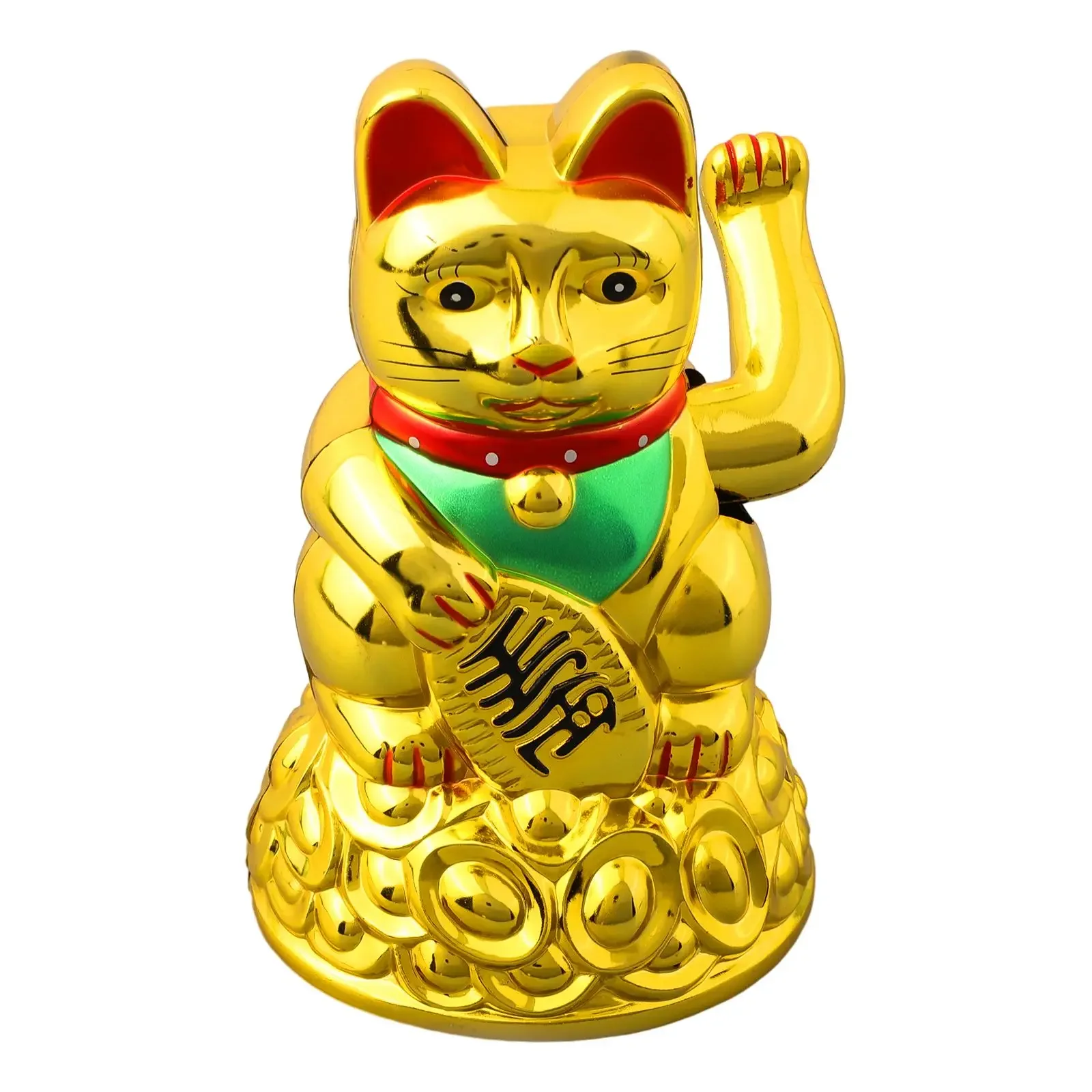 4.5/6.5Inch Chinese Lucky Waving Cat Beckoning Maneki Neko Gold Fortune Office Home Decoration Art DIY