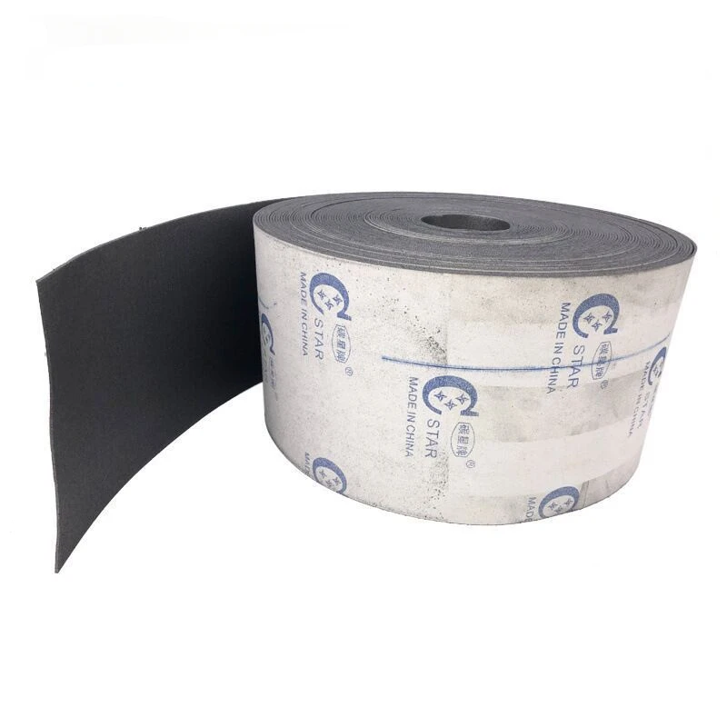 Width 100mm 150mm 180mm 200mm 250 300mm Heat Resistant Graphite Pad Graphite Fabric Roll Coated Canvas for Flat Sanding Machine