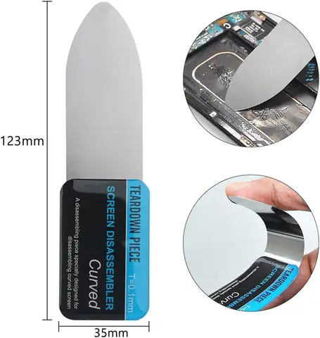 1-5PCS Stainless Steel Blade Soft Thin Pry Spudger Cell Phone Tablet Screen Battery Opening Tools For Samsung IPhone IPad Opener