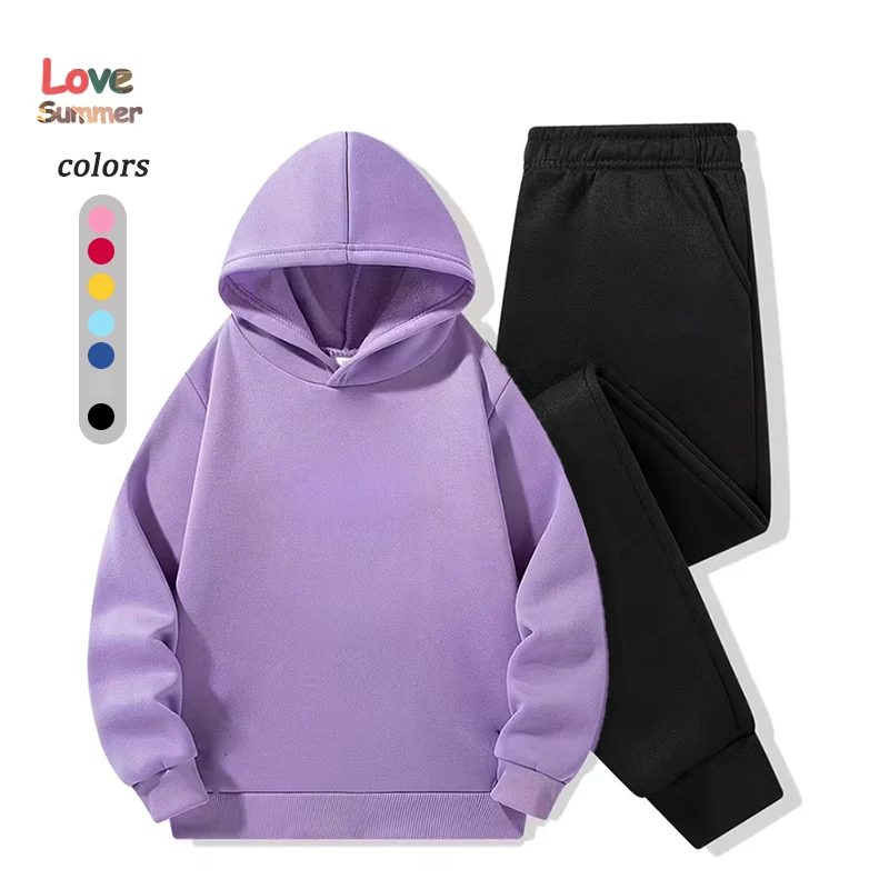 2Pcs Kids Hoodie Se… - image