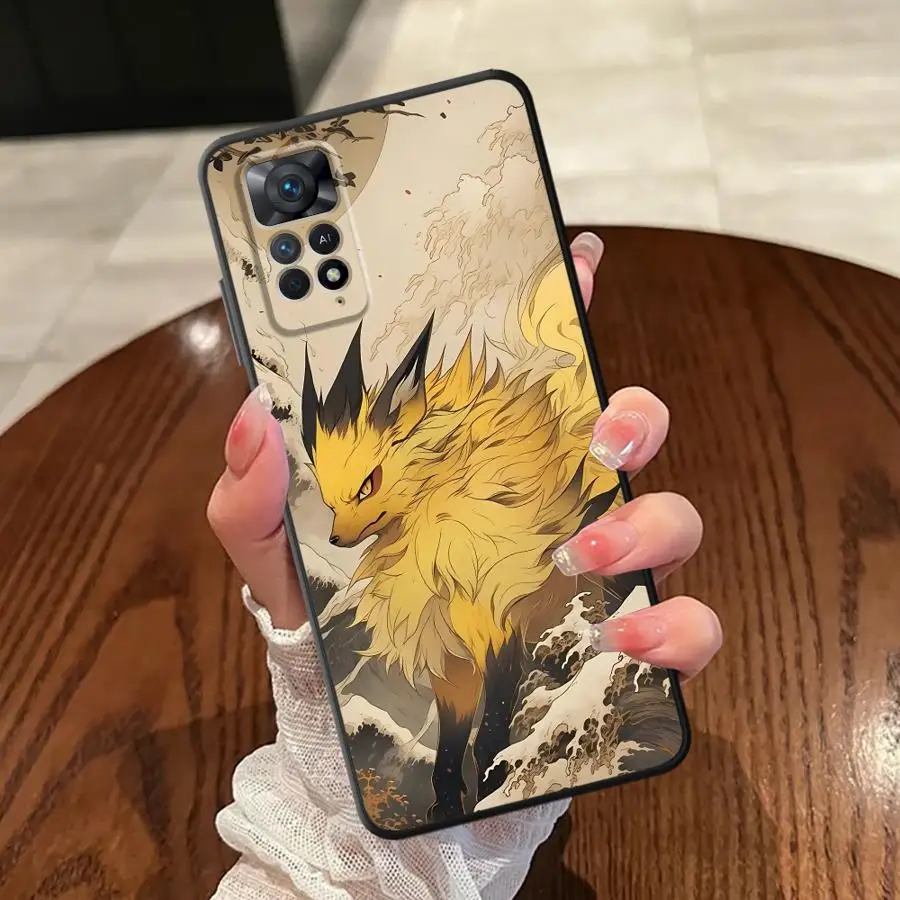 Casing untuk Xiaomi Redmi Note 10 9 8 Pro 10S 12S 9S 11S 11 13 12 Pro Plus Penutup Belakang Ponsel Lembut Anime Pokemon Lucu
