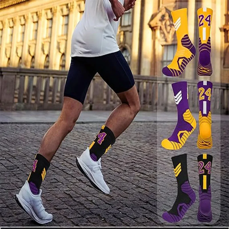 Professional Super Star Sports Basketball Socks  Towel Bottom Socks Stocking Elite Thick Sports Running Cycling Socks