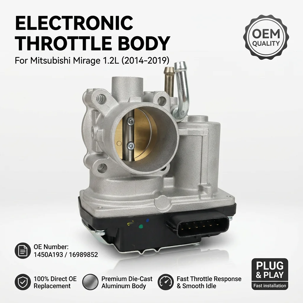 NEW Throttle Body Valve 16989852 For Mitsubishi Mirage G4 1.2L L3 2014 2015 2016-2022 1450A193 view 2