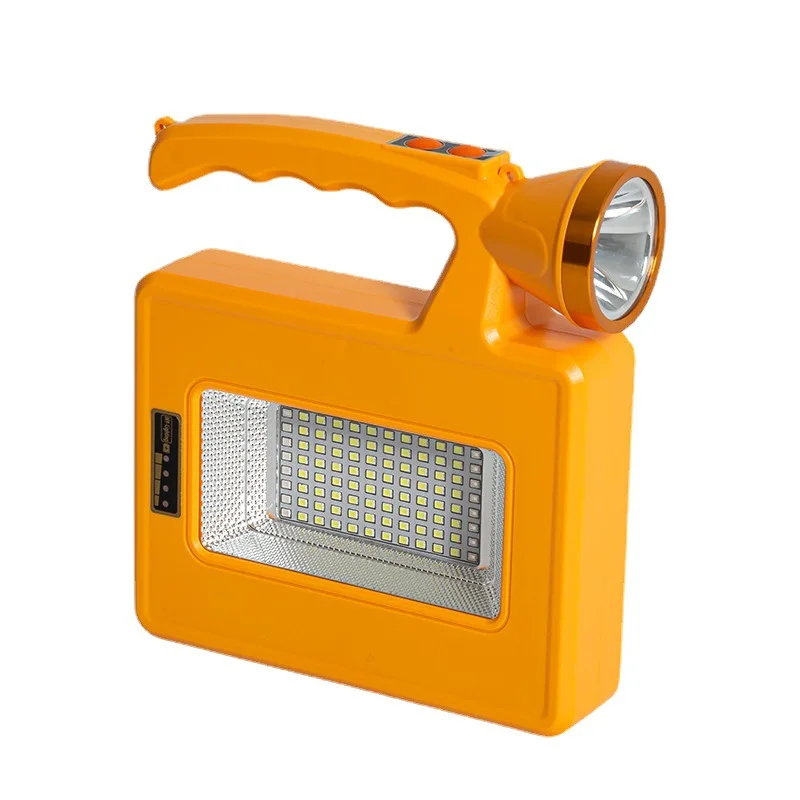 

Светодиодный многофункциональный прожектор, уличный водонепроницаемый фонарик с солнечной зарядкой, сильный свет, портативный портативный светильник для кемпинга