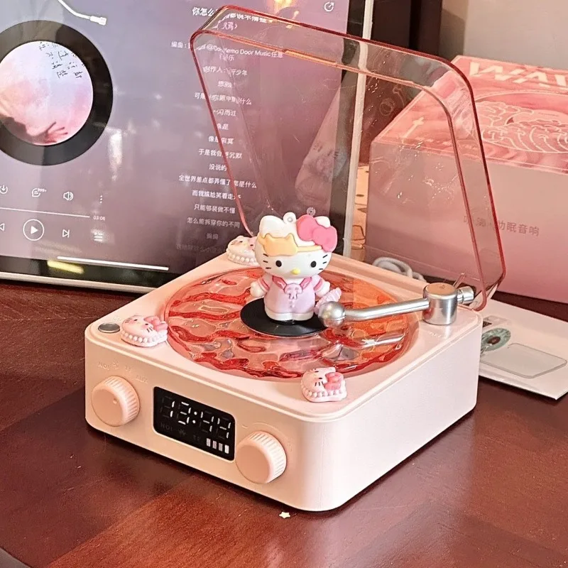 Sanrio Hello Kitty Bluetooth Speaker Built-in White Noise Kawaii Pochacco Children's Toy Girls Premium Cartoon Birthday Gift