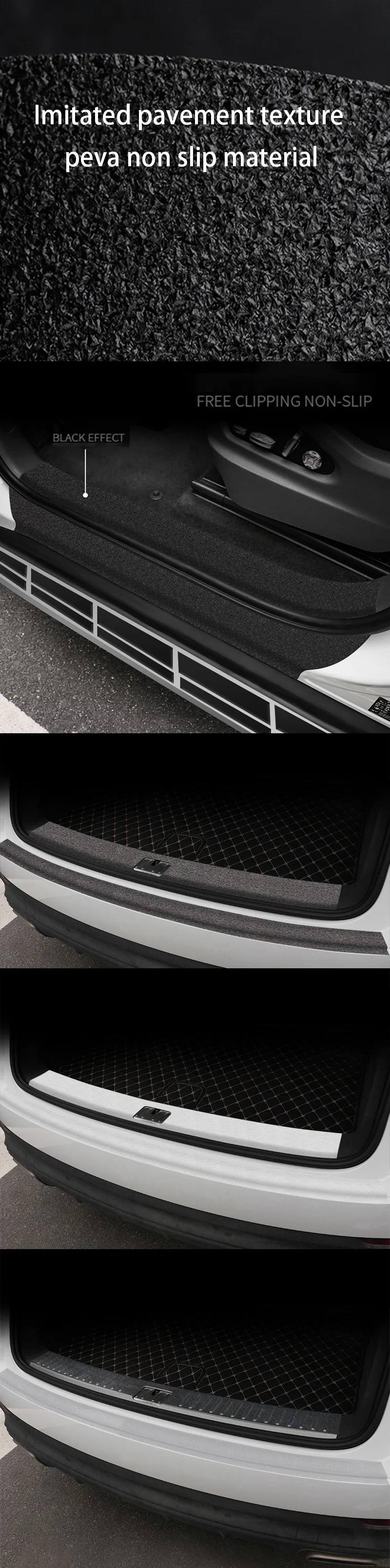 PEVA Rutschfeste Nano Auto Türschwelle Kleber Streifen Auto Aufkleber 5D Klebeband Auto Aufkleber Anti Scratch Film Gadget – Detail 2