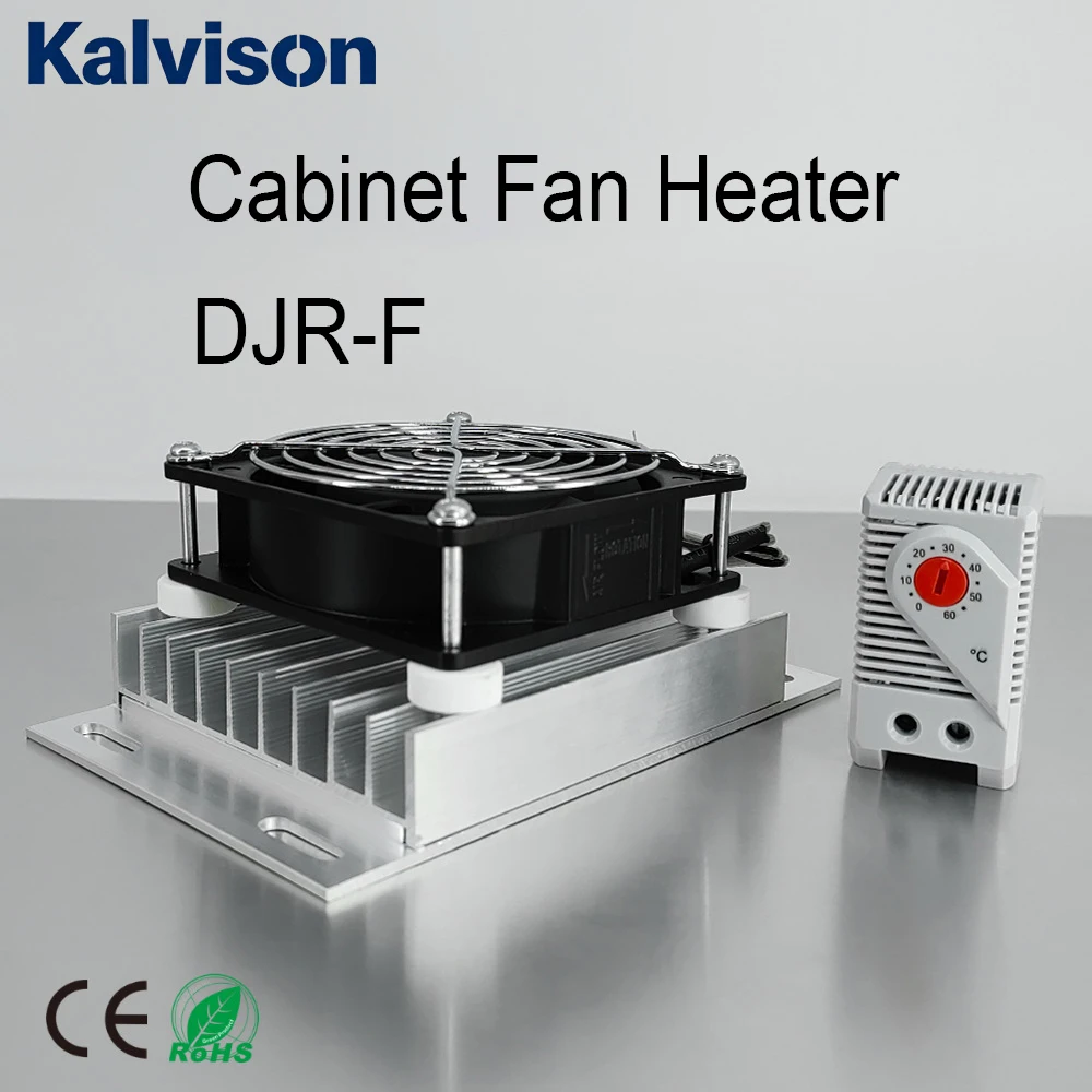 Aquecedor DJR PTC de Liga de Alumínio 220V 200W 100W 50W com Ventilador para Desumidificação e Secagem de Painéis de Distribuição de Energia