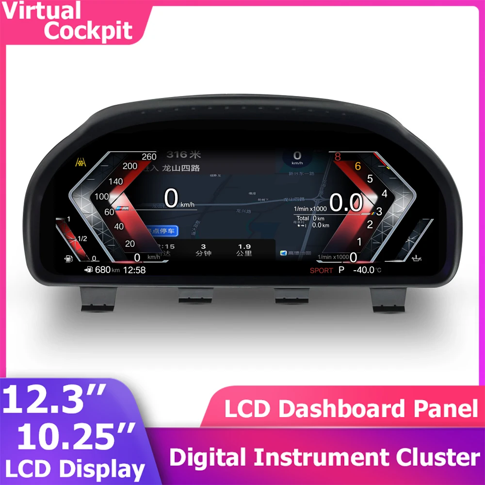 Digital Speedometer Instrument Cluster CarPlay For BMW 5 6 7 X3 X4 X5 X6 F01 F02 F03 F06 F07 F10 F11 F12 F13 F15 F16 F18 F25 F26