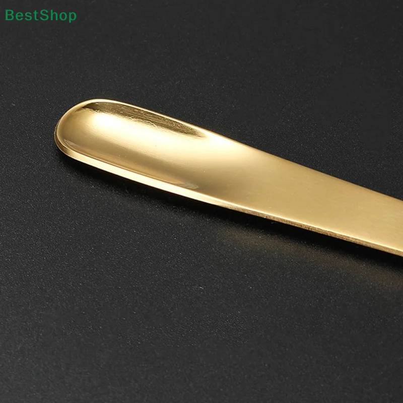 1Pc Coffee Spoon Stainless Steel Flat Forks For Dessert Small Coffee Mixer Stirring Bar Kitchen Tableware Tools