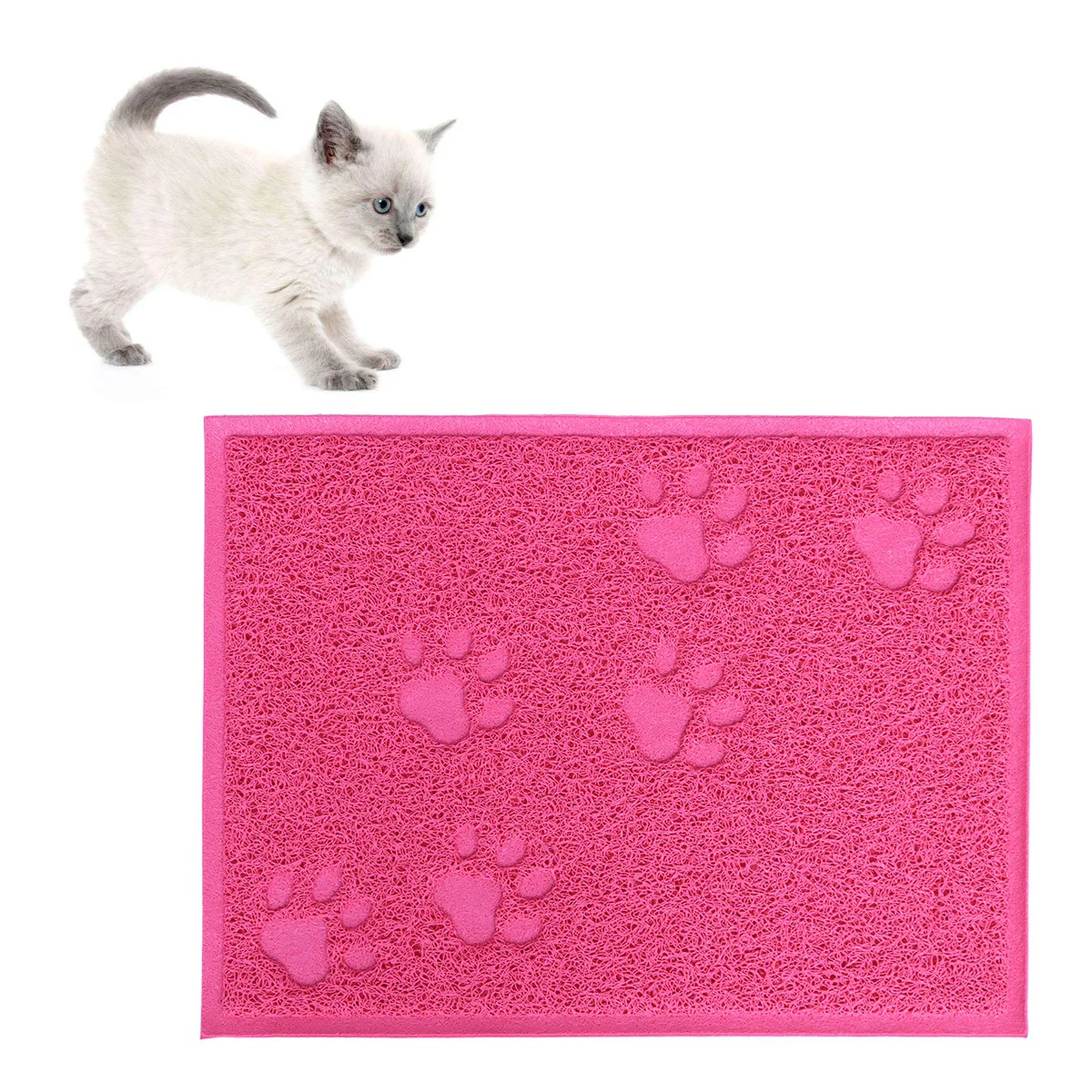 

30 X Cat Litter Mat Cleaning Carpet Double Layer Dog Supplies Washable Area Rugs