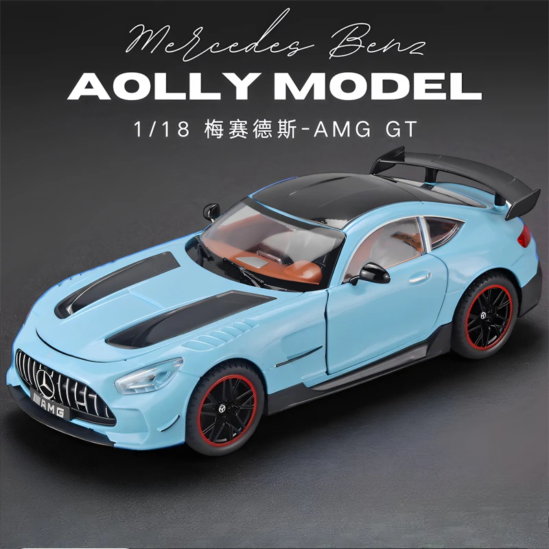 

1:18 Mercedes Benz AMG GT спортивный автомобиль высокая имитация литья под давлением модель автомобиля из металлического сплава звук свет коллекция детские игрушки подарки