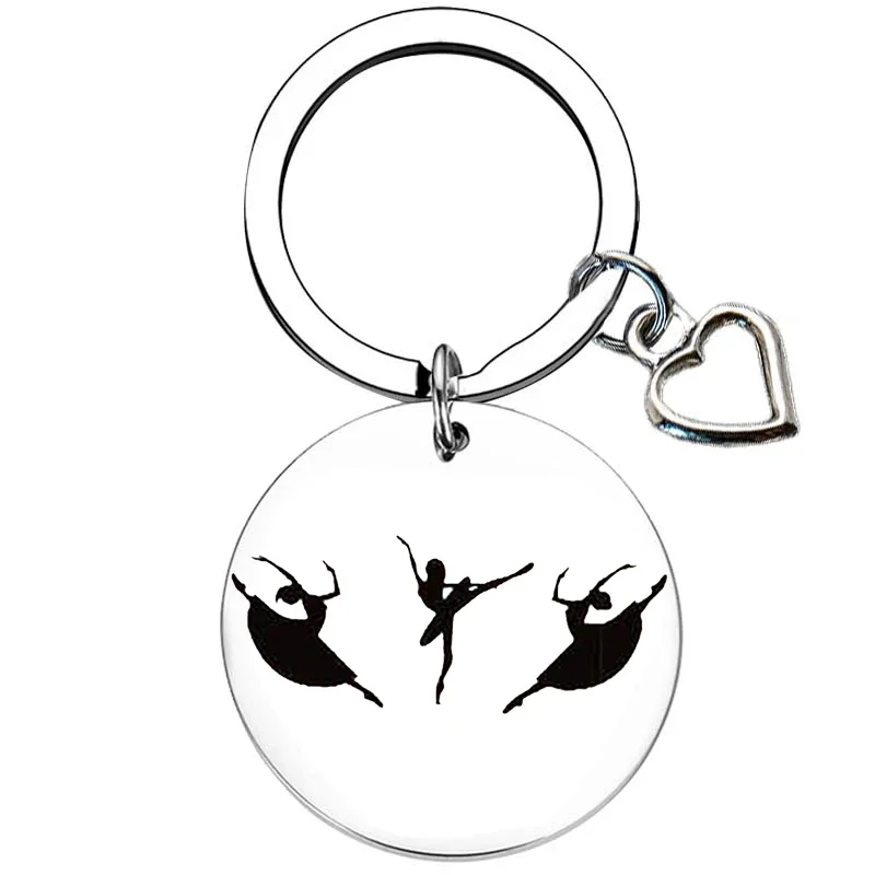 Dancer Teacher Keychain Dance Instructor Teachers Key Chain Pendant Thank You Teacher Present