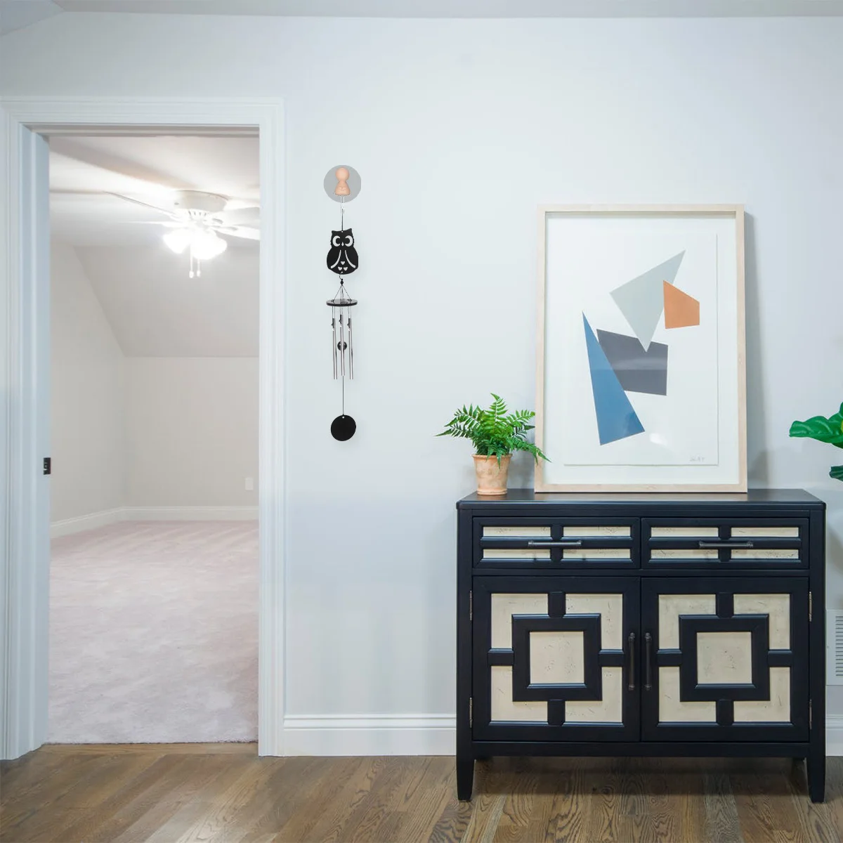 

1pc Owl Wind Chime Handmade Aluminum Tube Aeolian Bells For Garden Yard Patio Lawn Indoor Outdoor Home Decor Windbell Metal