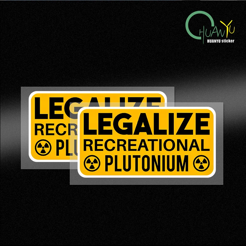 Autocollant de décoration en PVC pour voiture et moto, dessin animé mignon pour enfants, Legalize Recreational Plutonium