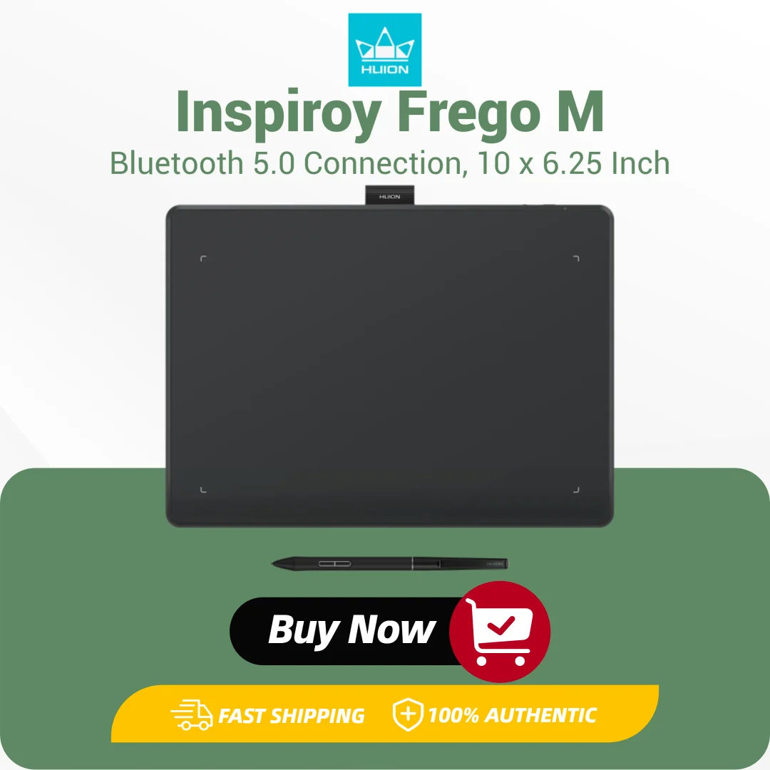 Tableta gráfica inalámbrica Bluetooth Huion Inspiroy Frego M L610 tableta Digital de 10x6,25 pulgadas con bolígrafo delgado PW550S