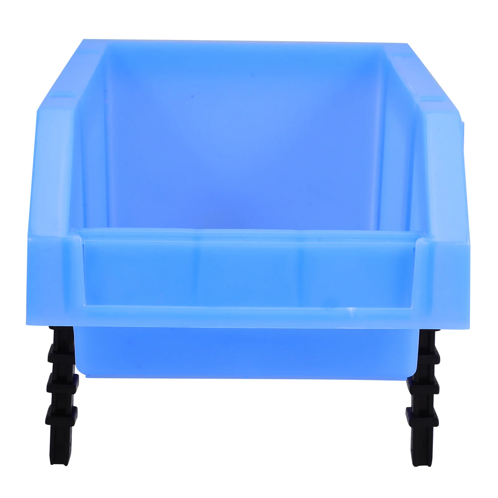 Garage Organization Bins Nesting Shelf Boxes Tool Storage Toolbox Warehouse Supplies Cases Parts Blue Plastic