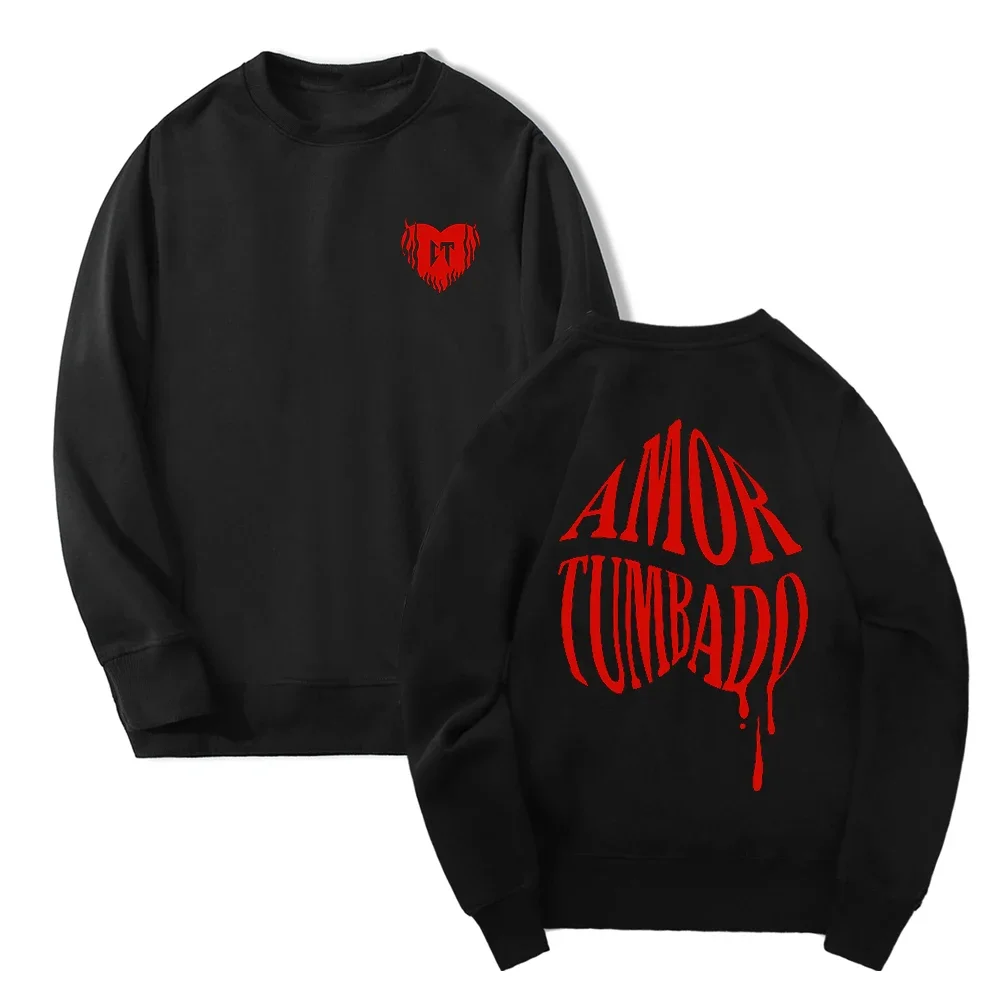 

Natanael Cano Corridos Tumbados Amor Tumbado Oversized Hoodie Women Men O-neck Long Sleeve Crewneck Sweatshirt Hip Hop Clothing