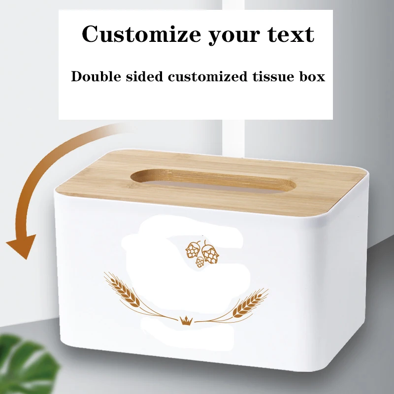 

[ Customization ] One double-sided tissue box customized for hotels, real estate, offices, and homes, suitable for multiple scen