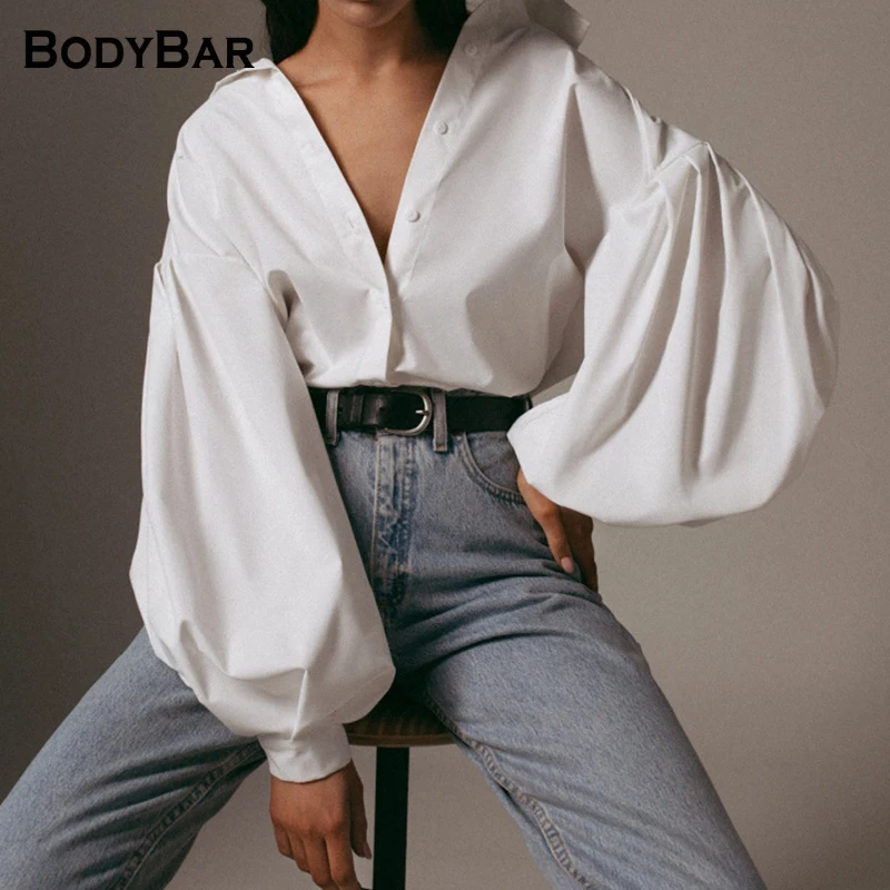 

Solid Color Shirt Female Office Blousa Outwear Turn-down Collar Tops Black Blouse With Button White Chiffon Satin Spring Shirts