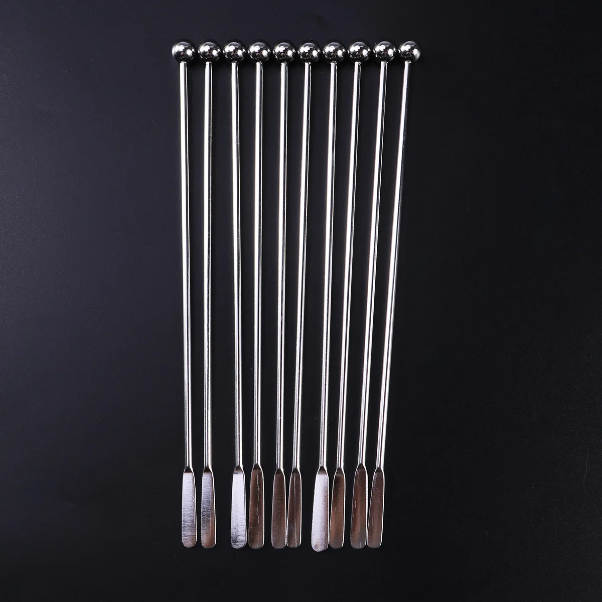 

10 Pcs Stainless Steel Stirring Rod Coffee Stirrers Cocktail Drink Swizzle Stick Skewers for Drinks Tools Sticks