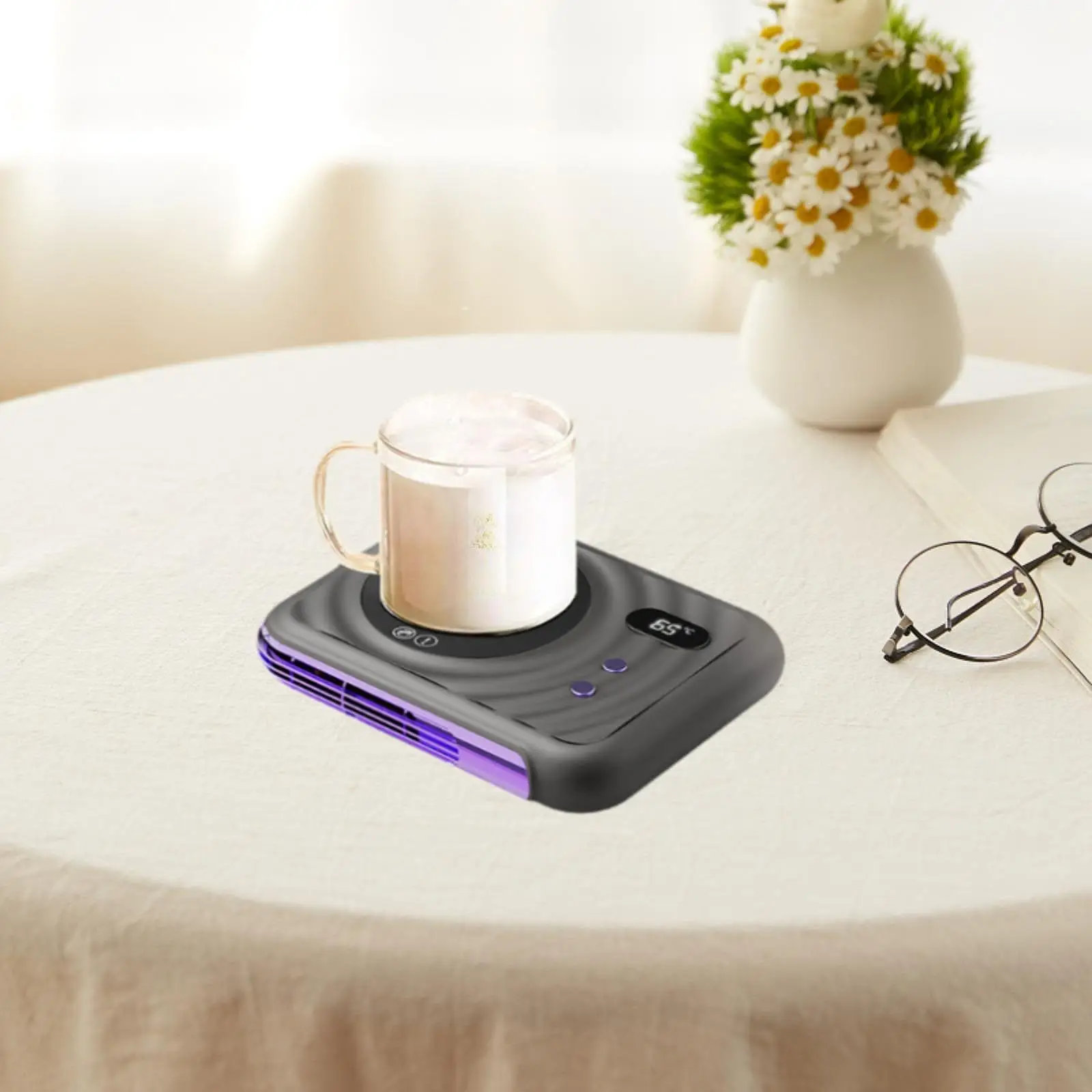 Cup Warmer Tea Water Milk Warmer for Hot Chocolate Desk Milk Tea Water Smart Coffee Beverage Cup Warmer Cup Heater