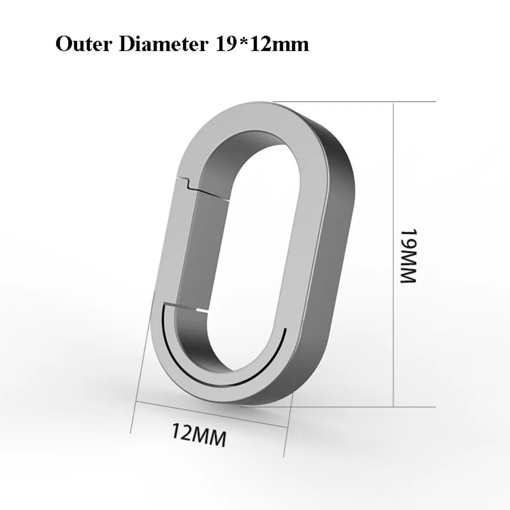 High Quality TC4 Real Titanium Alloy Key Rings 9 Styles Super Lightweight Keychains Buckle Pendant Side Push Man Car Keychain