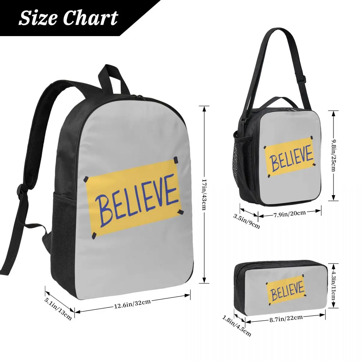 تيد لاسو بيليف على ظهره طالب بنين بنات BookBag حقيبة مدرسية كمبيوتر محمول حقائب كتف 3ps معزول حقيبة الغداء مقلمة