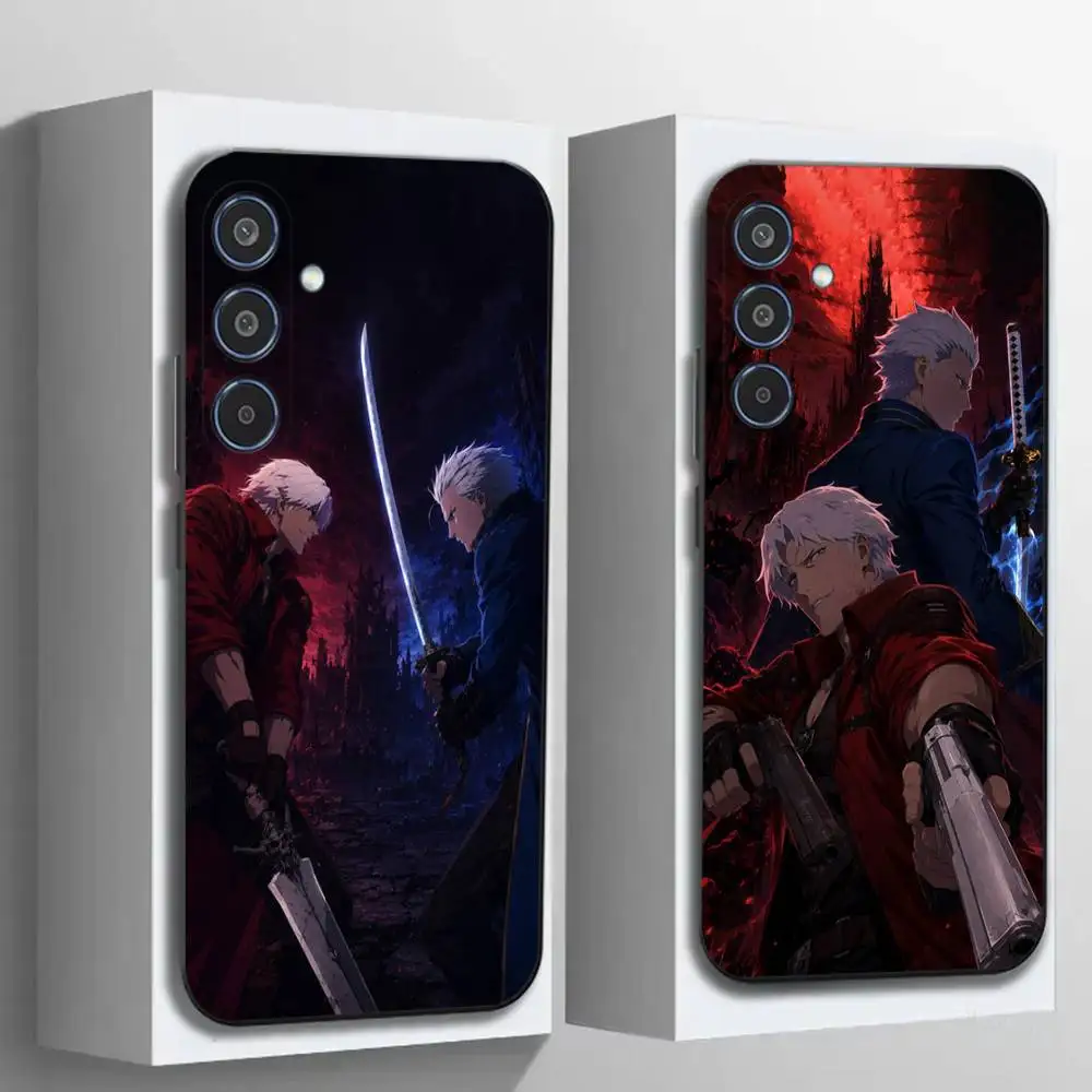 D-Devil May Cry 5 Phone Case For Samsung Galaxy A12 13 Note 10Pro 20Ultra A20 21 30 31 40 41 A71 72,Lens Protection Safe Cover