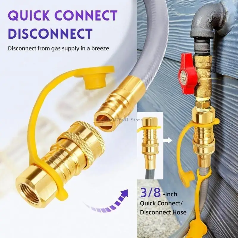 

3/8 -дюймовый шланг для гриля природного газа с быстрыми подключениями для гриля, пицца печи