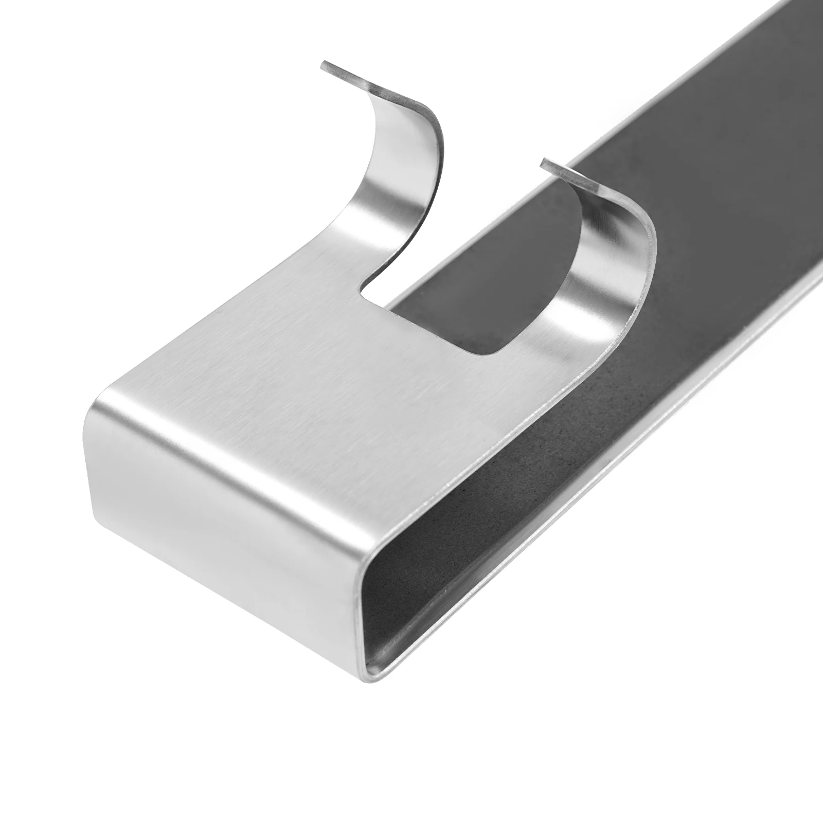 304 Edelstahl 2-stufiges Badezimmerregal, hängender Duschorganizer mit 15 kg Tragkraft, rostfreies, platzsparendes Aufbewahrungsregal für Badezimmer und Küche (Silber) – Detail 10