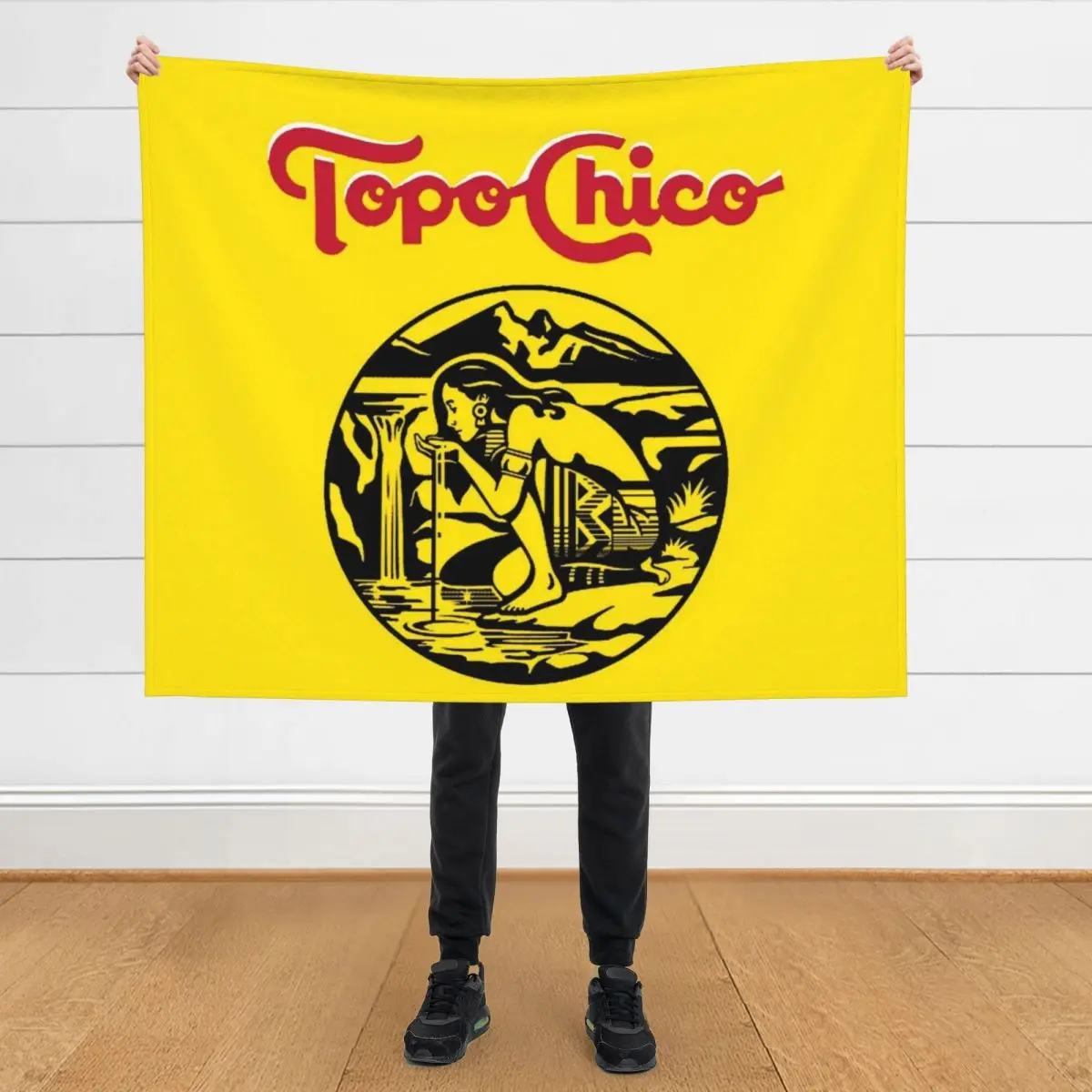 

Aztec princess - Topo Chico agua mineral logo (sparkling mineral water) Throw Blanket Luxury Decoratives Thins Blankets